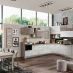 KIRA legno argento tortora lucido